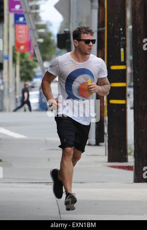 Ryan Phillippe lasciando la palestra dotata: Ryan Phillippe dove: Los Angeles, California, Regno Unito quando: 14 Maggio 2015 Foto Stock