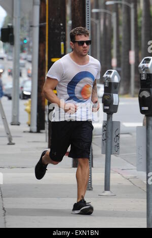 Ryan Phillippe lasciando la palestra dotata: Ryan Phillippe dove: Los Angeles, California, Regno Unito quando: 14 Maggio 2015 Foto Stock