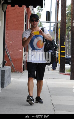 Ryan Phillippe lasciando la palestra dotata: Ryan Phillippe dove: Los Angeles, California, Regno Unito quando: 14 Maggio 2015 Foto Stock