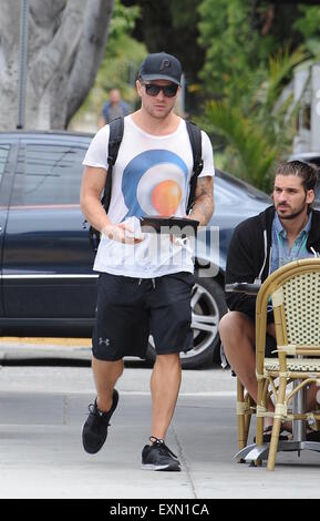 Ryan Phillippe lasciando la palestra dotata: Ryan Phillippe dove: Los Angeles, California, Regno Unito quando: 14 Maggio 2015 Foto Stock