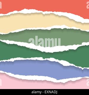 Documento strappato Illustrazione Vettoriale