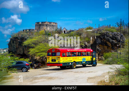 Old Fort Beekenburg, Caracas Bay, Curacao Foto Stock