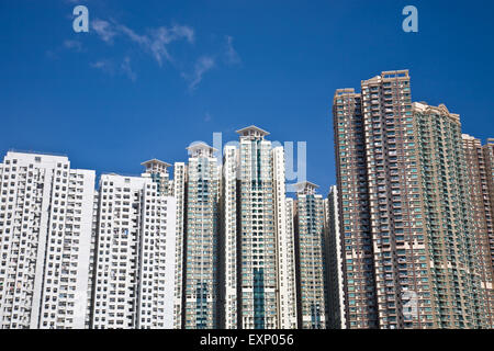 Edificio residenziale in Hong Kong Foto Stock