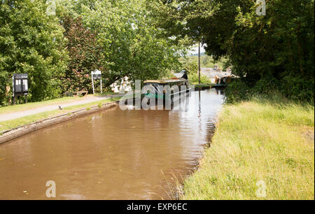 Brecon e Monmouthshire Canal, west calder-su-Usk, Powys, Wales, Regno Unito Foto Stock