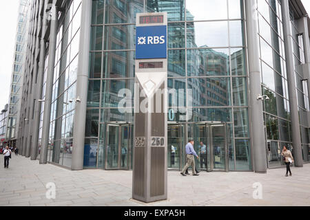 Royal Bank of Scotland (RBS) sede a Londra Bishopsgate Foto Stock