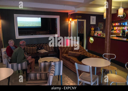 Tywyn,cinema,vintage,film,magic,Lanterna,Cardigan Bay, Sud Gwynedd,Mid-Wales,U.K. Foto Stock