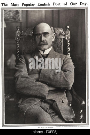 1900S UK Rudyard Kipling piastra del magazzino Foto Stock