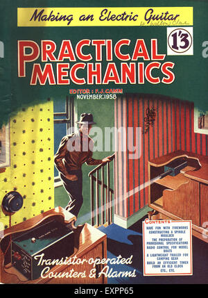 1950S UK pratico di meccanica Copertina Foto Stock