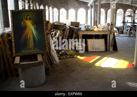 Cattedrale di Mejorada del Campo, Madrid, costruito da Justo Gallego Martinez. religione edificio religioso della chiesa Foto Stock