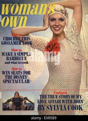 1970S UK Womans propria copertina Foto Stock