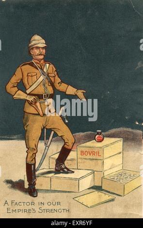 1890S UK Bovril Magazine annuncio pubblicitario Foto Stock