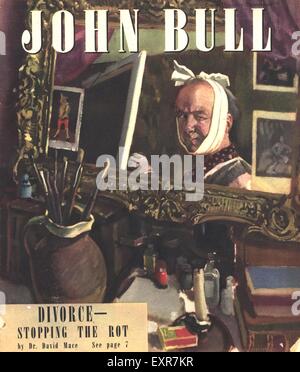 1940S UK John Bull Copertina Foto Stock