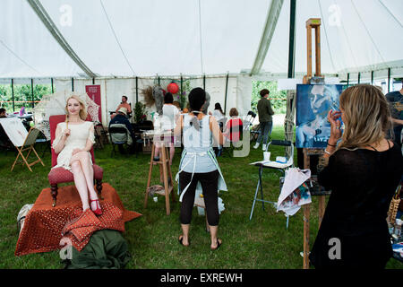 Art in Action Festival nell'Oxfordshire Foto Stock