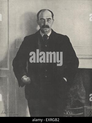 1900S UK Rudyard Kipling piastra del magazzino Foto Stock