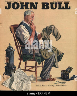 1940S UK John Bull Copertina Foto Stock