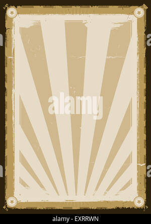 Illustrazione di un design retrò sfondo poster per diversi contenuti Foto Stock