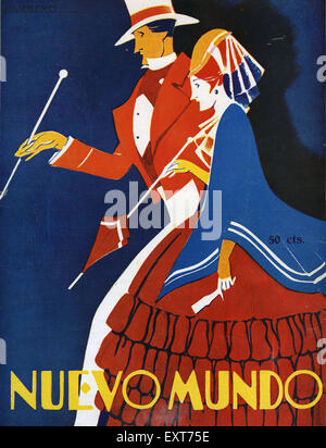 1920s Spagna Nuevo Mundo Copertina Foto Stock