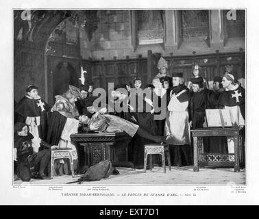 1900s France Le Theatre piastra del magazzino Foto Stock