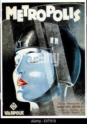 1920s USA Metropolis Film Poster Foto Stock