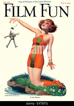 1920s USA Film divertente Copertina Foto Stock