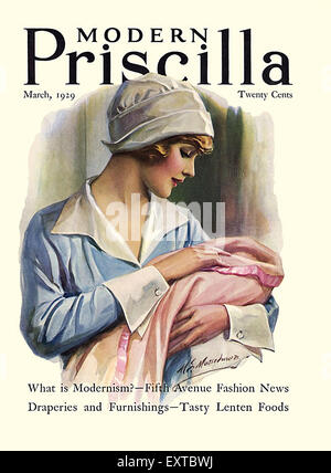 1920s USA moderno Priscilla Copertina Foto Stock