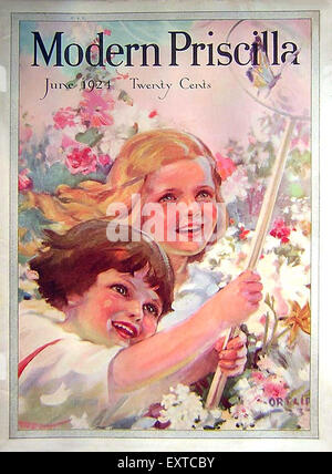 1920s USA moderno Priscilla Copertina Foto Stock