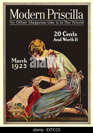 1920s USA moderno Priscilla Copertina Foto Stock