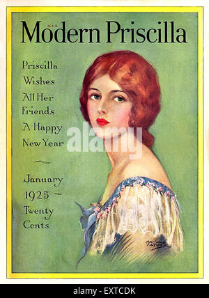 1920s USA moderno Priscilla Copertina Foto Stock