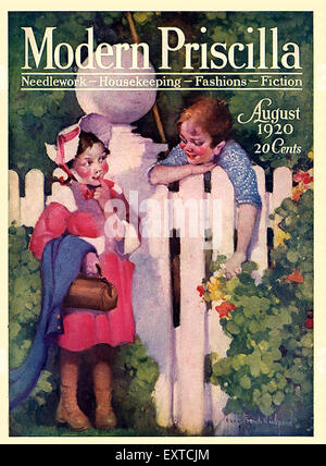 1920s USA moderno Priscilla Copertina Foto Stock