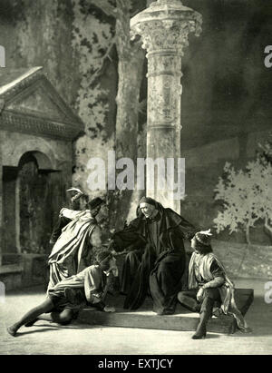 1900s France Le Theatre piastra del magazzino Foto Stock