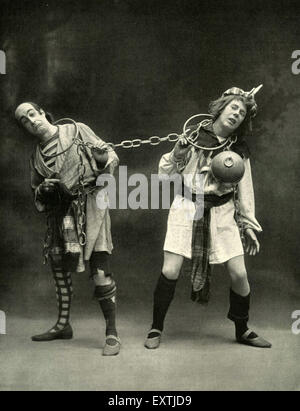 1900s France Le Theatre piastra del magazzino Foto Stock