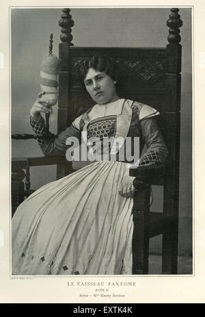 1900s France Le Theatre piastra del magazzino Foto Stock