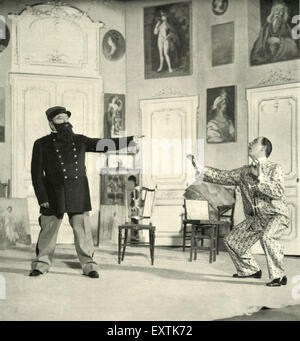 1900s France Le Theatre piastra del magazzino Foto Stock