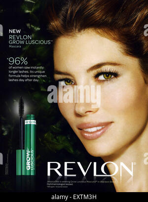 2010S UK Revlon Magazine annuncio pubblicitario Foto Stock