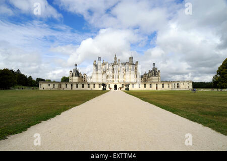 Francia, Valle della Loira, castello di Chambord Foto Stock