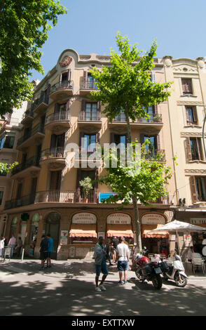 Rambla del Poblenou, Barcellona Foto Stock