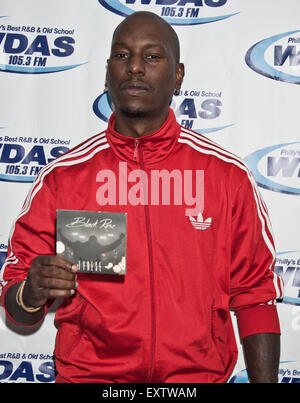 Bala Cynwyd, Pennsylvania, USA. Il 15 luglio 2015. American Singer-Songwriter Tyrese pone a WDAS prestazioni del teatro sulla luglio 15, 2015 a Bala Cynwyd, Pennsylvania, Stati Uniti. Credito: Paolo Froggatt/Alamy Live News Foto Stock