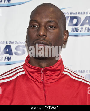 Bala Cynwyd, Pennsylvania, USA. Il 15 luglio 2015. American Singer-Songwriter Tyrese pone a WDAS prestazioni del teatro sulla luglio 15, 2015 a Bala Cynwyd, Pennsylvania, Stati Uniti. Credito: Paolo Froggatt/Alamy Live News Foto Stock