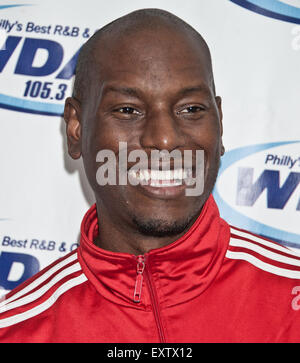 Bala Cynwyd, Pennsylvania, USA. Il 15 luglio 2015. American Singer-Songwriter Tyrese pone a WDAS prestazioni del teatro sulla luglio 15, 2015 a Bala Cynwyd, Pennsylvania, Stati Uniti. Credito: Paolo Froggatt/Alamy Live News Foto Stock