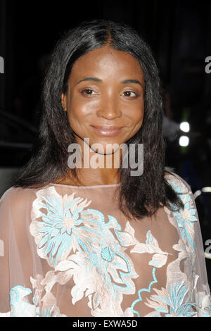 La città di New York. Il 15 luglio 2015. Genevieve Jones assiste le società del cinema con acqua Fiji & Metropolitan Capital Bank host a screening di Sony Pictures Classics' 'irrazionale Man' presso il Museo di Arte Moderna di luglio 15, 2015 a New York City./picture alliance © dpa/Alamy Live News Foto Stock