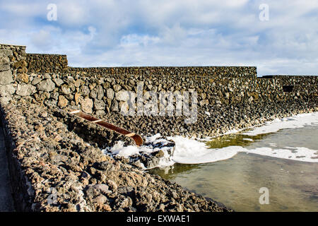 Un angolo della salina di Fuencaliente, La Palma, Spagna. Foto Stock