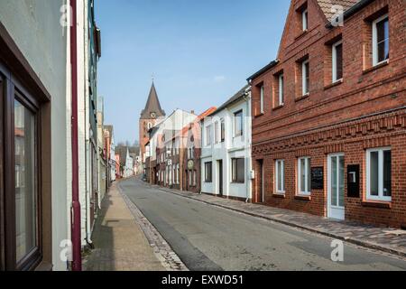 Giardino, Eiderstedt, Schleswig-Holstein, Germania Foto Stock