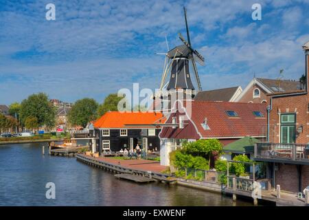 Molen de Adriaan, Haarlem, Paesi Bassi Foto Stock