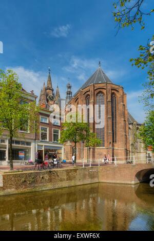 Oude Kerk in Delft, Paesi Bassi Foto Stock