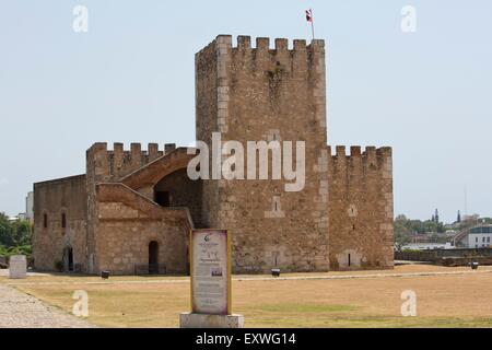 Fortezza in Ciudad Colonial de Santo Domingo, Repubblica Dominicana Foto Stock