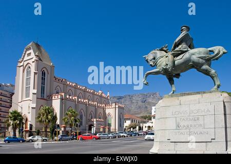 Louis Botha monumento e di Santa Maria, Cattedrale di Cape Town, Sud Africa Foto Stock