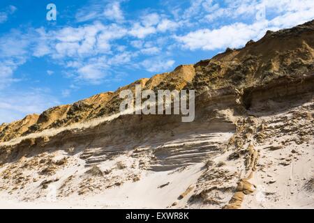Red Cliff vicino a Wenningstedt a Sylt, Germania Foto Stock