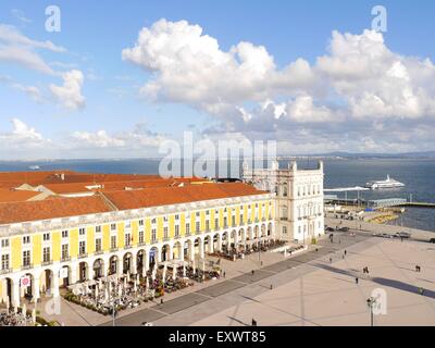 Praca do Comercio, Lisbona, Portogallo, Europa Foto Stock