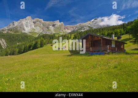 Accoglienti malghe, Dawinalm, Stanz I paesi in Tirolo, Austria, Europa Foto Stock