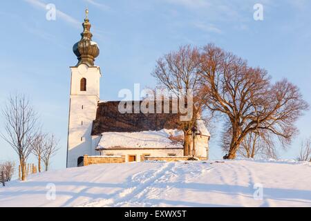 Chiesa St. Johann, Johannishoegl, Berchtesgadener Land Baviera, Germania, Europa Foto Stock